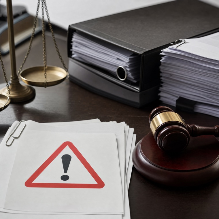 FDA regulatory documents and research compound labeling on a desk